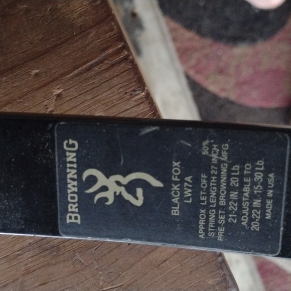 Browning BlackFox Compound Bow Made in USA - Picture 5 of 5